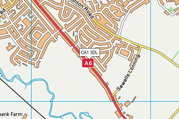 CA1 3DL map - OS VectorMap District (Ordnance Survey)