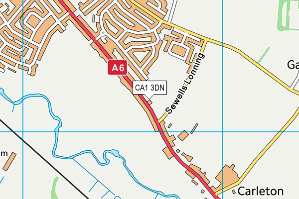 CA1 3DN map - OS VectorMap District (Ordnance Survey)