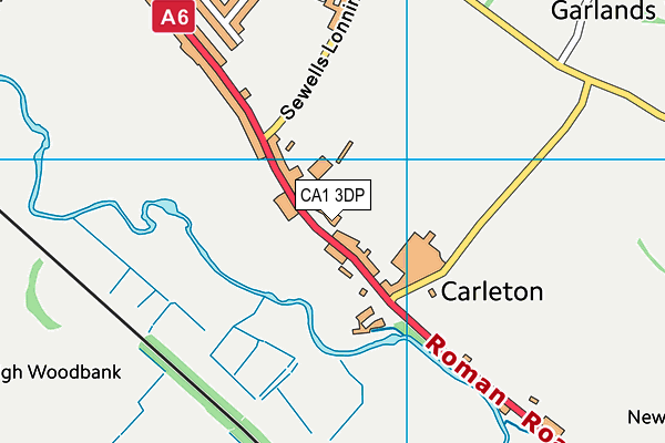 CA1 3DP map - OS VectorMap District (Ordnance Survey)