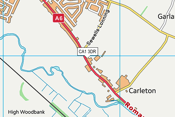 CA1 3DR map - OS VectorMap District (Ordnance Survey)