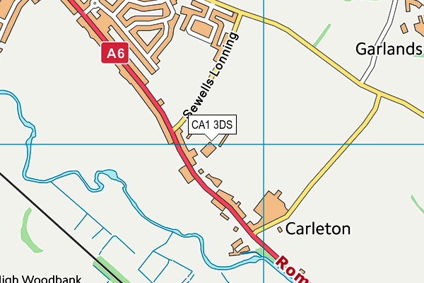 CA1 3DS map - OS VectorMap District (Ordnance Survey)