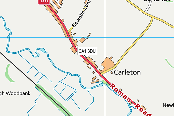 CA1 3DU map - OS VectorMap District (Ordnance Survey)
