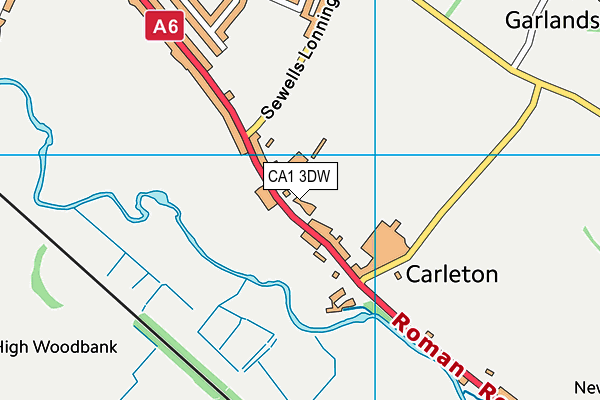 CA1 3DW map - OS VectorMap District (Ordnance Survey)