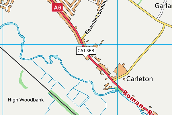 CA1 3EB map - OS VectorMap District (Ordnance Survey)