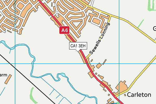 CA1 3EH map - OS VectorMap District (Ordnance Survey)