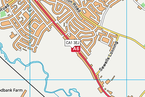 CA1 3EJ map - OS VectorMap District (Ordnance Survey)