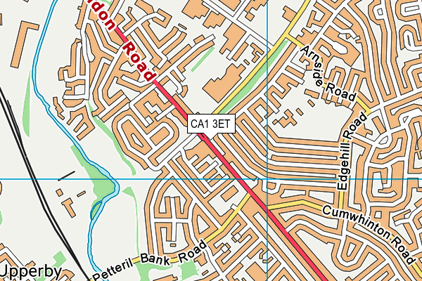 CA1 3ET map - OS VectorMap District (Ordnance Survey)