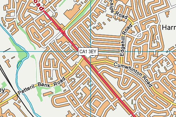 CA1 3EY map - OS VectorMap District (Ordnance Survey)