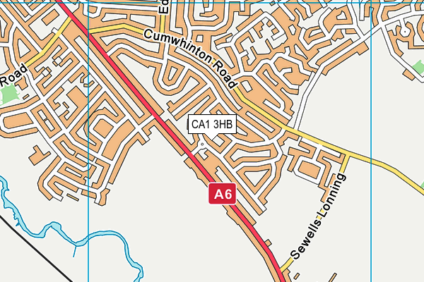 CA1 3HB map - OS VectorMap District (Ordnance Survey)