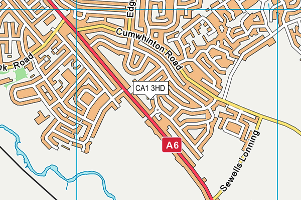 CA1 3HD map - OS VectorMap District (Ordnance Survey)