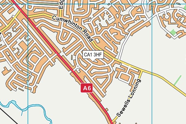 CA1 3HF map - OS VectorMap District (Ordnance Survey)