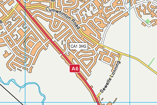 CA1 3HG map - OS VectorMap District (Ordnance Survey)