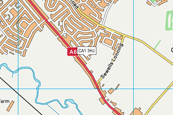 CA1 3HJ map - OS VectorMap District (Ordnance Survey)