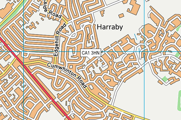CA1 3HN map - OS VectorMap District (Ordnance Survey)