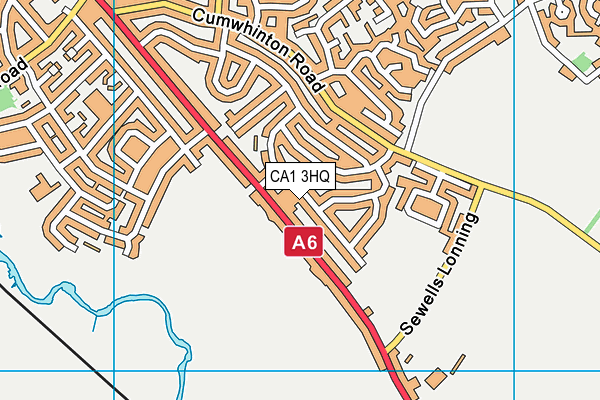 CA1 3HQ map - OS VectorMap District (Ordnance Survey)