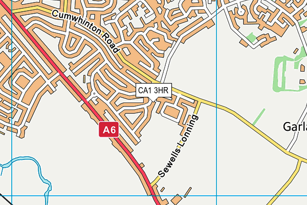 CA1 3HR map - OS VectorMap District (Ordnance Survey)