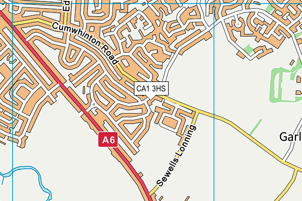 CA1 3HS map - OS VectorMap District (Ordnance Survey)