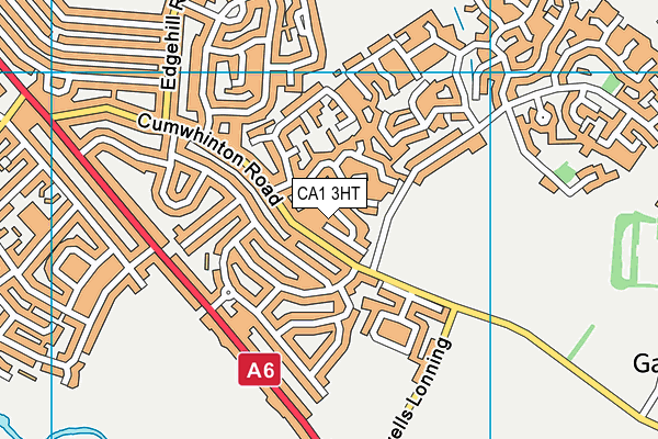 CA1 3HT map - OS VectorMap District (Ordnance Survey)
