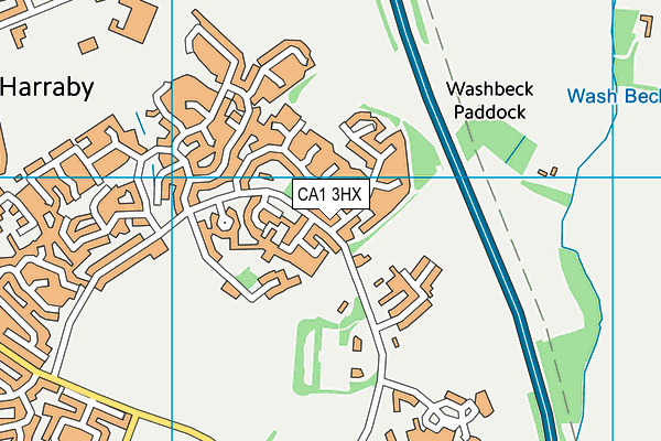 CA1 3HX map - OS VectorMap District (Ordnance Survey)