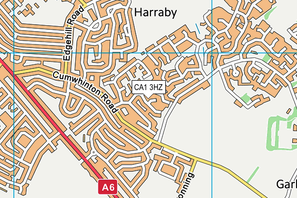 CA1 3HZ map - OS VectorMap District (Ordnance Survey)