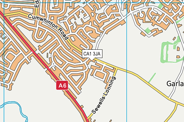 CA1 3JA map - OS VectorMap District (Ordnance Survey)