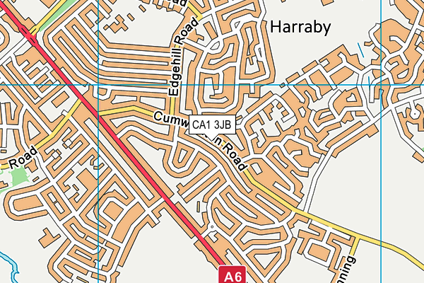 CA1 3JB map - OS VectorMap District (Ordnance Survey)