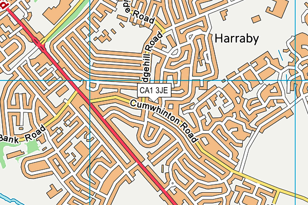 CA1 3JE map - OS VectorMap District (Ordnance Survey)