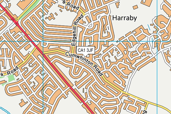 CA1 3JF map - OS VectorMap District (Ordnance Survey)