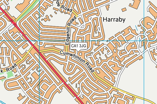 CA1 3JG map - OS VectorMap District (Ordnance Survey)