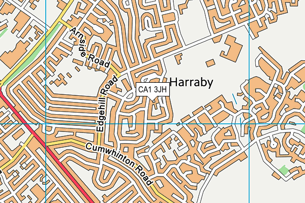 CA1 3JH map - OS VectorMap District (Ordnance Survey)