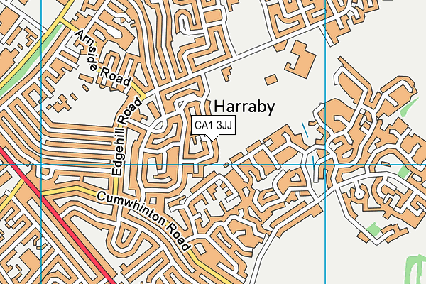 CA1 3JJ map - OS VectorMap District (Ordnance Survey)