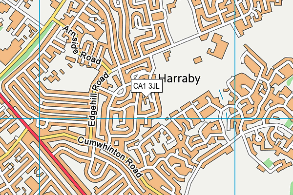 CA1 3JL map - OS VectorMap District (Ordnance Survey)