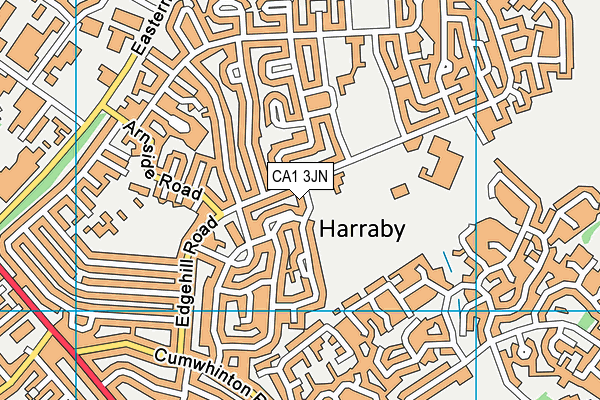 CA1 3JN map - OS VectorMap District (Ordnance Survey)