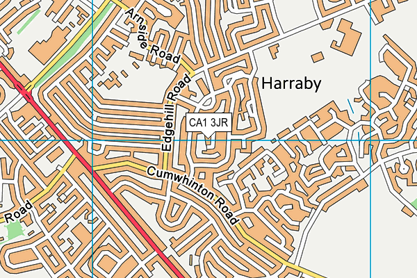 CA1 3JR map - OS VectorMap District (Ordnance Survey)