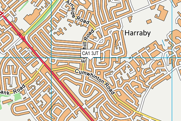 CA1 3JT map - OS VectorMap District (Ordnance Survey)