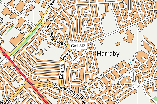 CA1 3JZ map - OS VectorMap District (Ordnance Survey)