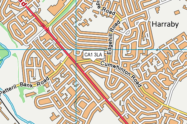 CA1 3LA map - OS VectorMap District (Ordnance Survey)