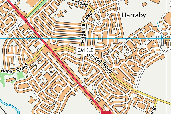 CA1 3LB map - OS VectorMap District (Ordnance Survey)