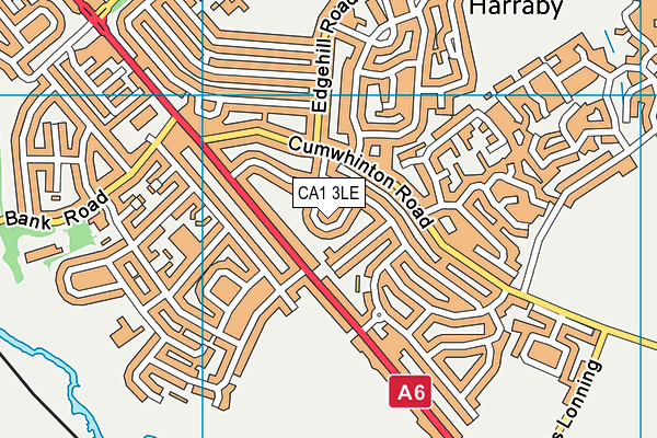 CA1 3LE map - OS VectorMap District (Ordnance Survey)