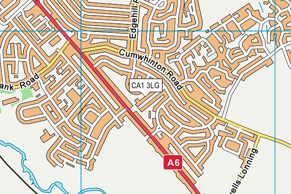 CA1 3LG map - OS VectorMap District (Ordnance Survey)