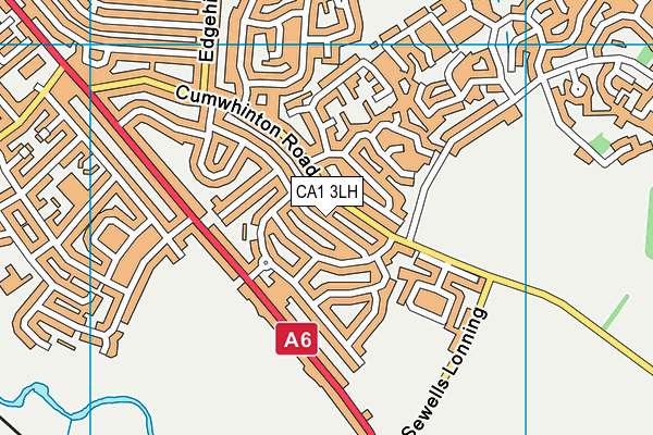 CA1 3LH map - OS VectorMap District (Ordnance Survey)