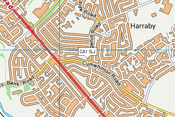 CA1 3LJ map - OS VectorMap District (Ordnance Survey)