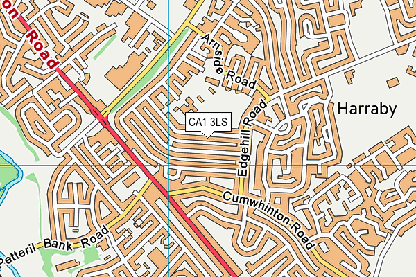 CA1 3LS map - OS VectorMap District (Ordnance Survey)