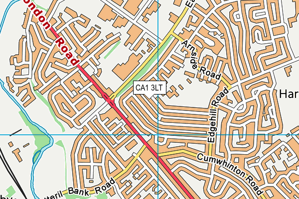 CA1 3LT map - OS VectorMap District (Ordnance Survey)