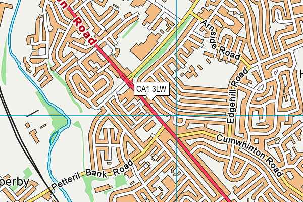 CA1 3LW map - OS VectorMap District (Ordnance Survey)