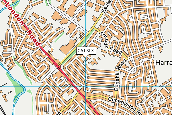CA1 3LX map - OS VectorMap District (Ordnance Survey)
