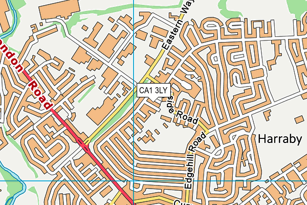 CA1 3LY map - OS VectorMap District (Ordnance Survey)