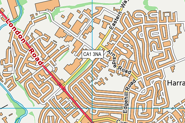 CA1 3NA map - OS VectorMap District (Ordnance Survey)