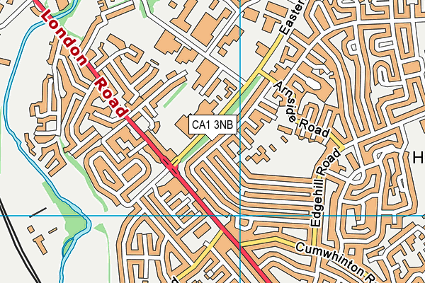 CA1 3NB map - OS VectorMap District (Ordnance Survey)