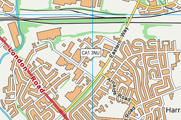 CA1 3NU map - OS VectorMap District (Ordnance Survey)